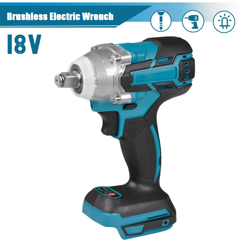 Clé à Chocs Sans Fil 520 Nm – Brushless – Compatible Batterie Makita (18V) – Rouge