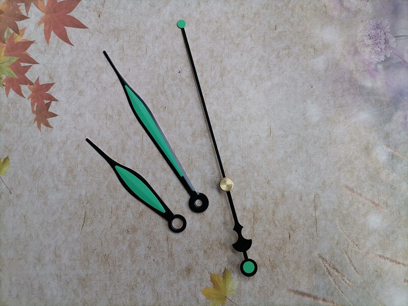 50 juegos de agujas de Metal para reloj, herramientas de bricolaje noctilucentes, agujas de Metal para reloj de cuarzo