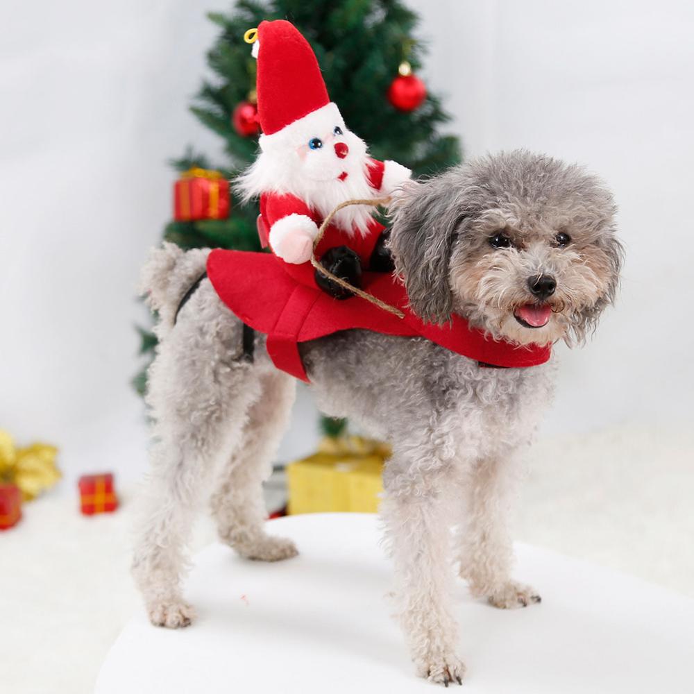 Christmas dog clothes Santa dog costumes party clothes for small medium large dogs funny pet attire