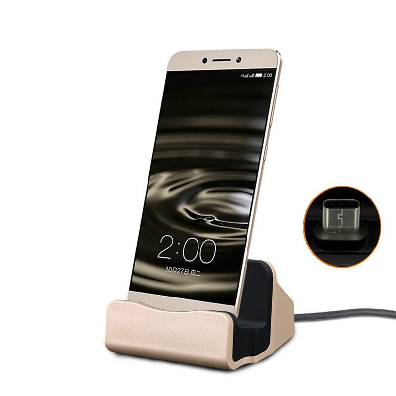 Para Samsung Xiaomi Huawei LG HTC Android Phone Micro/tipo-c/iPhone Dock cargador sincronizar datos estación de acoplamiento soporte de escritorio