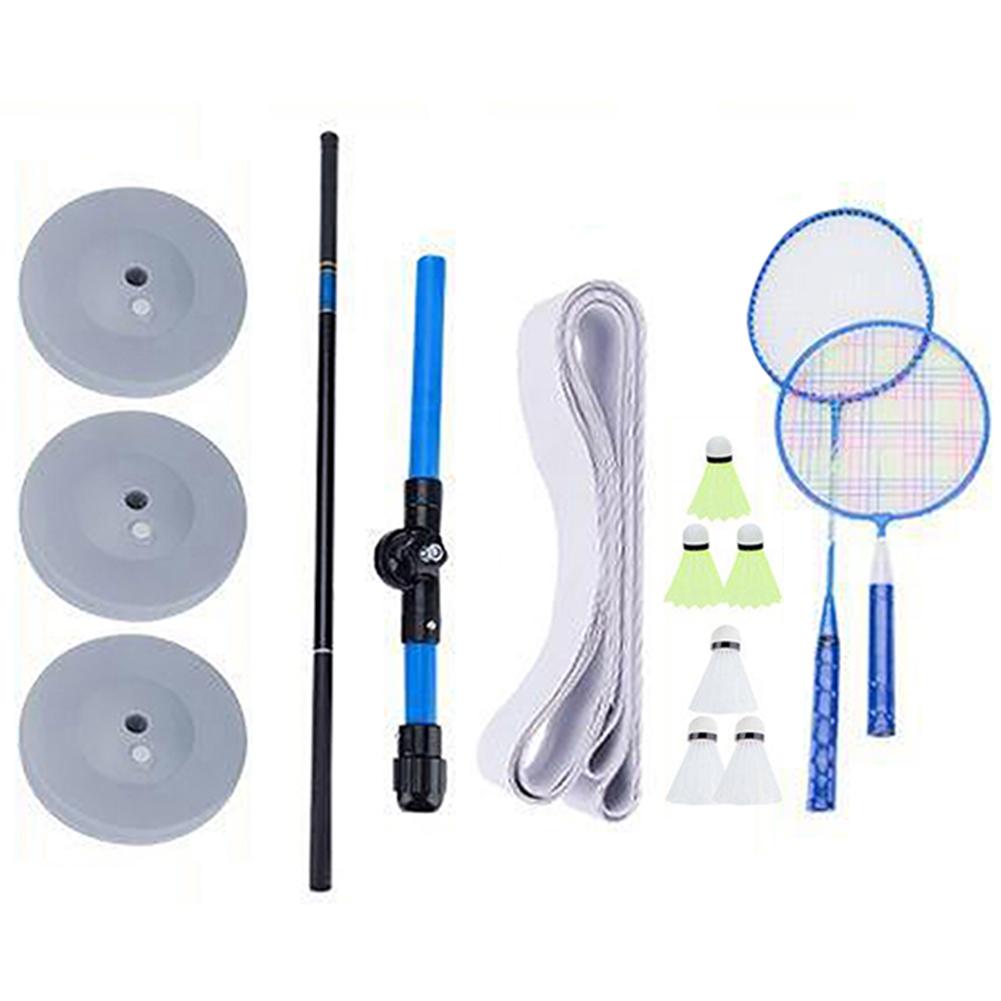 Portable Badminton Training Ball Set Single-player Rebound Practice Tool Badminton Single-player Trainer Device: With Racket