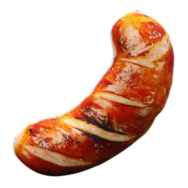 1PC Artificial Food Plush Doll Pillow Funny Fish Chicken Leg Novelty Plush Toy Office Artificial Food Barbecue Pillow: A