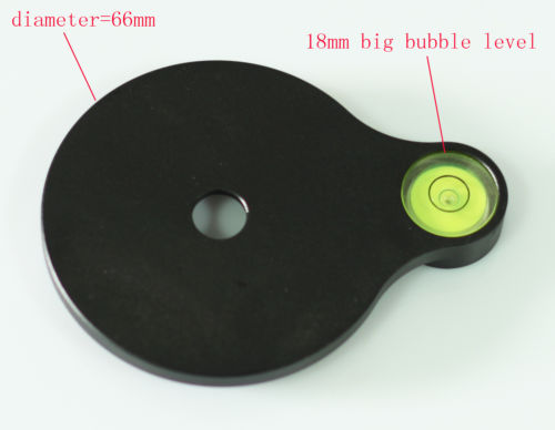 Placa de nivel de burbuja Offset para trípode, monopié, cabezal de 3 vías y soporte de cámara,