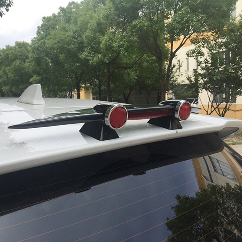 Car Mini Spoiler Wing Rear Spoiler Small Airplane Empennage Model Without Perforation Universal Tail Decoration Auto Accessories