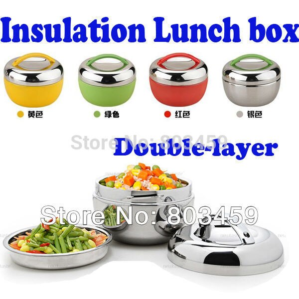Apple Shape Stainless Steel Lunch Box Bento 2 Tier Locking Lid Dinner Bucket Lunch Container Insulation Box 1000ml
