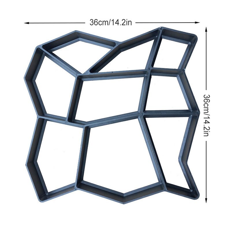 Pavage de chaussée noir irrégulier pour allée, bricolage, outillage décoratif réutilisable, accessoires de décoration pour la maison, le jardin et le chemin: 1
