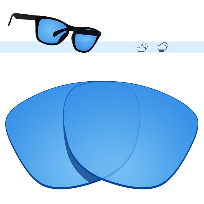 Glintbay polariserade ersättningssolglasögonglas för oakley frogskins-flera alternativ: Hd blå