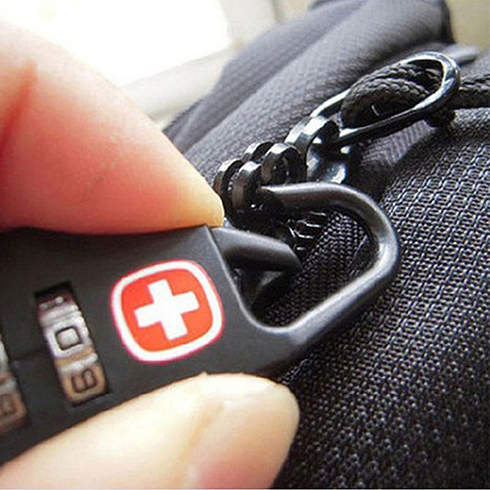 Outdoor Backpack Handbag Zipper Lock Anti Theft Portable Mini Combination Code Number Lock for Travel Backpack Accessories