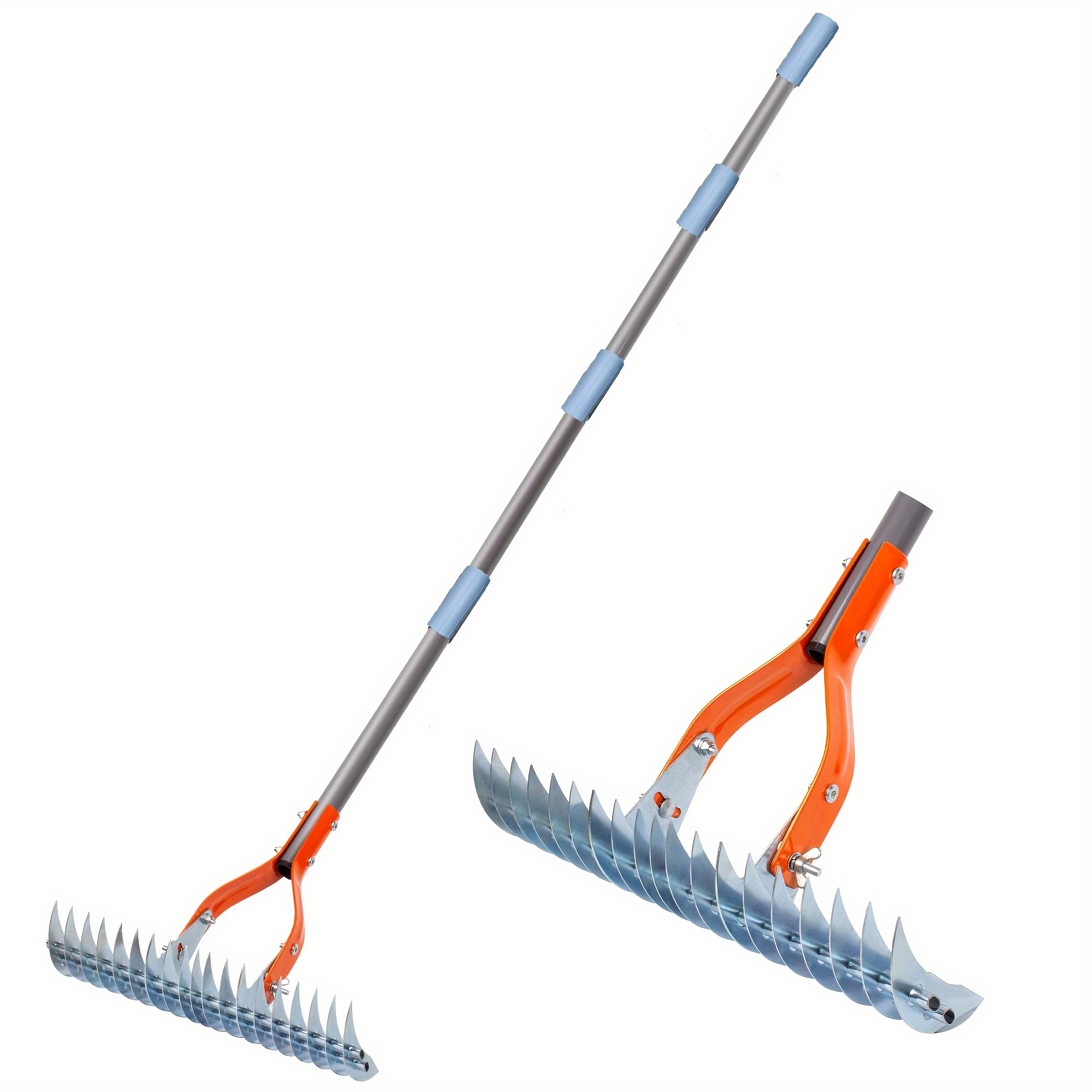 Gazon Rieten Hark Robuuste Dethatcher Hark Veelzijdige Gras Verzorgingshark Voor Het Schoonmaken Van Dood Gras, Tuin Tuin Tuin Duurzame Bodemhark