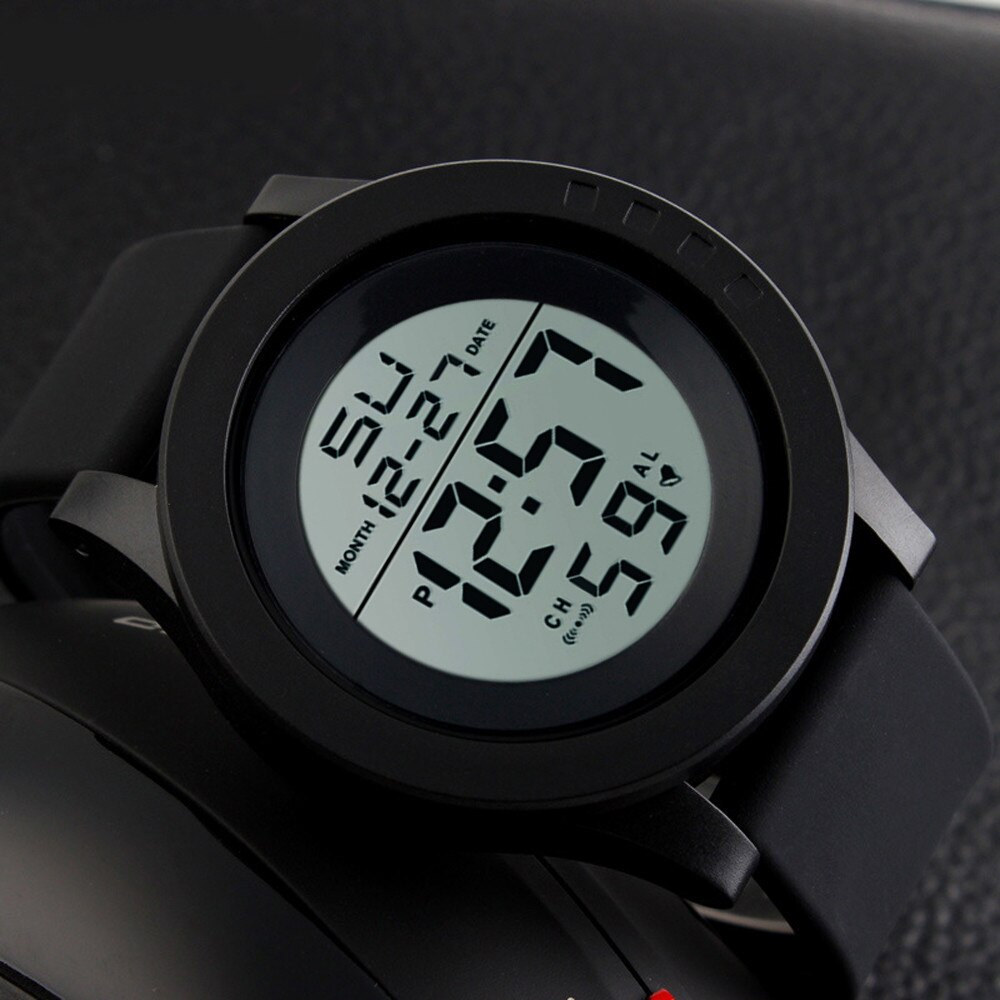 Men's Brand Waterproof LED Digital Electronic Watch Round Quartz Men's Watch Outdoor Sports Men's Electronic Watch#p30
