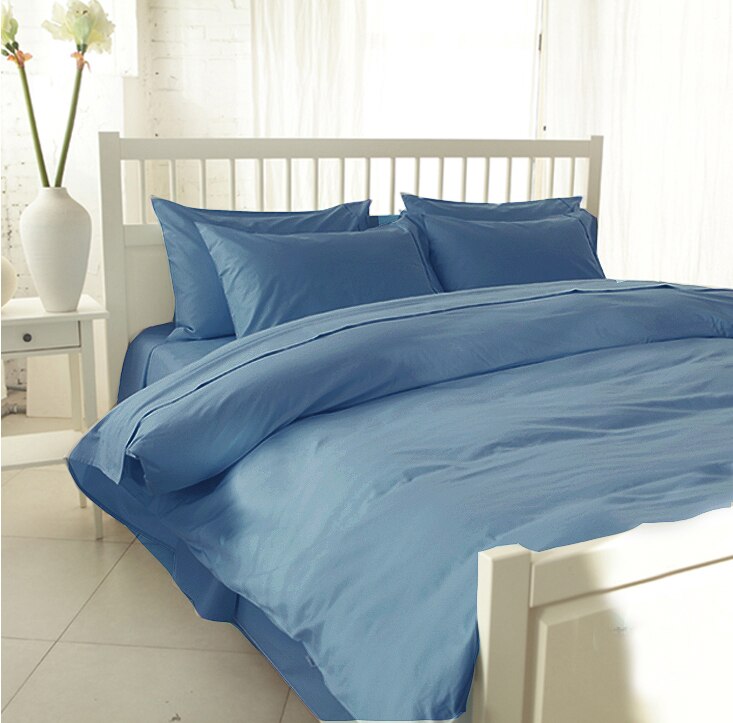 1000 TC 100% tela de algodón egipcio para ropa de cama Super ancho 275cm 110 pulgadas marfil blanco beige colores 1 metro para prueba de muestra: Blue