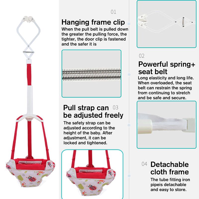 Réglable enfants balançoire Kit de videur maison infantile bébé Parent-enfant bébé porte pull jouets exercice balançoire suspendus activité intérieure