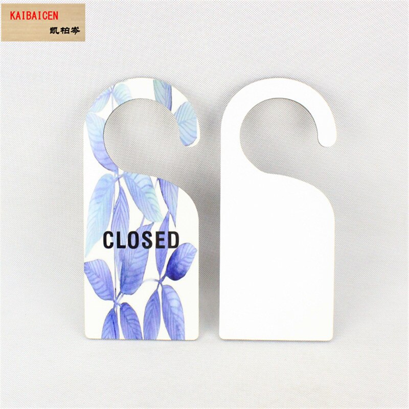 Sublimation blanks MDF door plate sublimation MDF doorplate Christmas Ornament Sublimation Blank Door Hanger, Home Decoration: 8DE-001