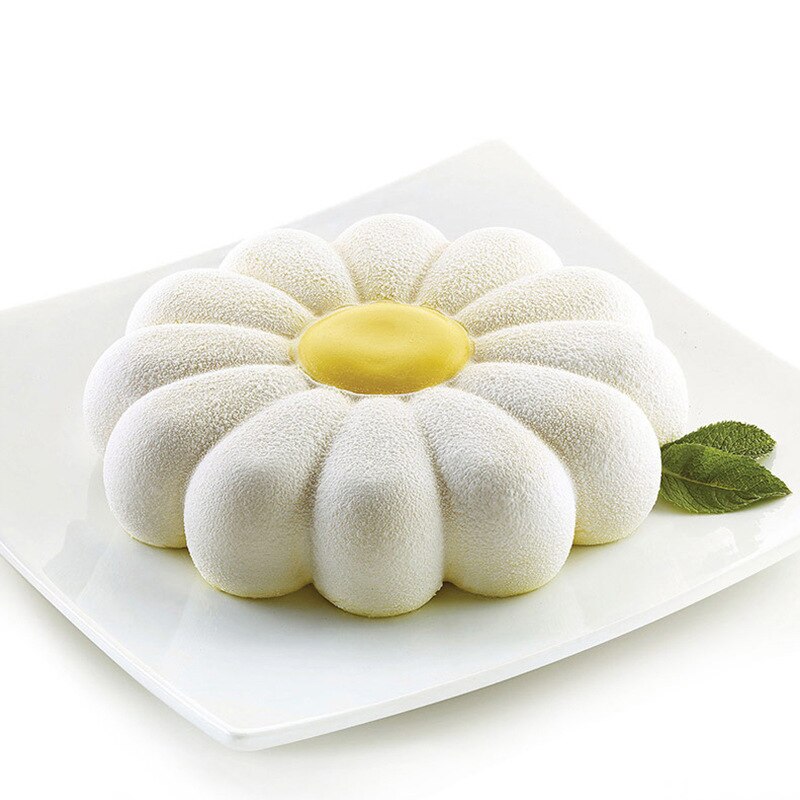 Moldes de silicona para pasteles con de margaritas, 1 o 6 celdas, juego de utensilios para hornear postres, molde para Mousse de cocina, herramientas de pastelería para fiestas