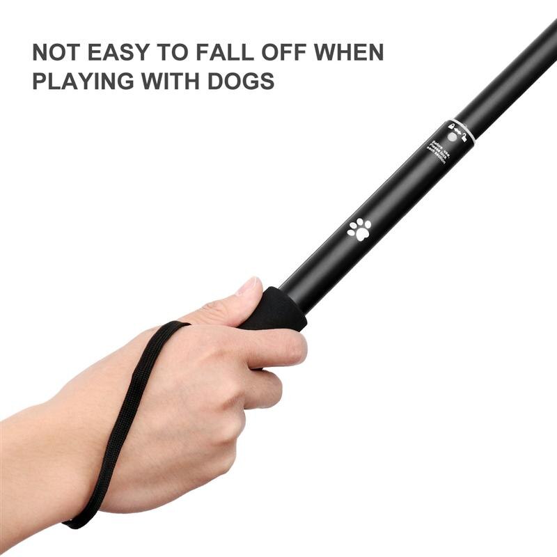 Interactieve Hond Speelgoed Uitschuifbare Flirt Pole Funny Chasing Staart Teaser En Exerciser Voor Huisdieren Telescopische Grappige Hond Stok