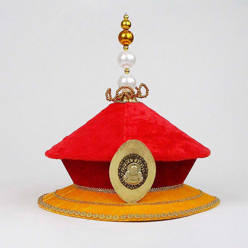 Dinastia Qing imperatrice cappello corona cappello imperatore reale cinese Vintage ▾ storico TV film costumi accessori