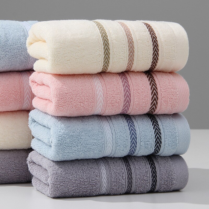 Cotton Horizontal Bar Towel Lovers Face Towel Household Soft Water Absorbent Adult Lovely Bath Towel Towels Bathroom Microfiber