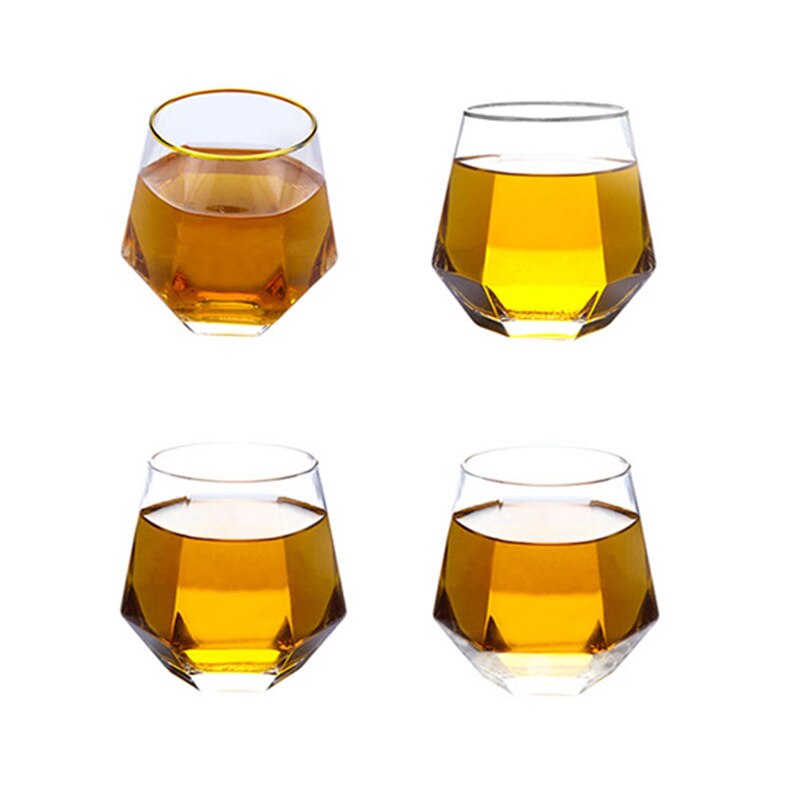 Opaal Home Pyrex Glas Creativiteit Gold Whisky Glas Kristal Oceaan Glas Hexagon Ronde Bier Glas