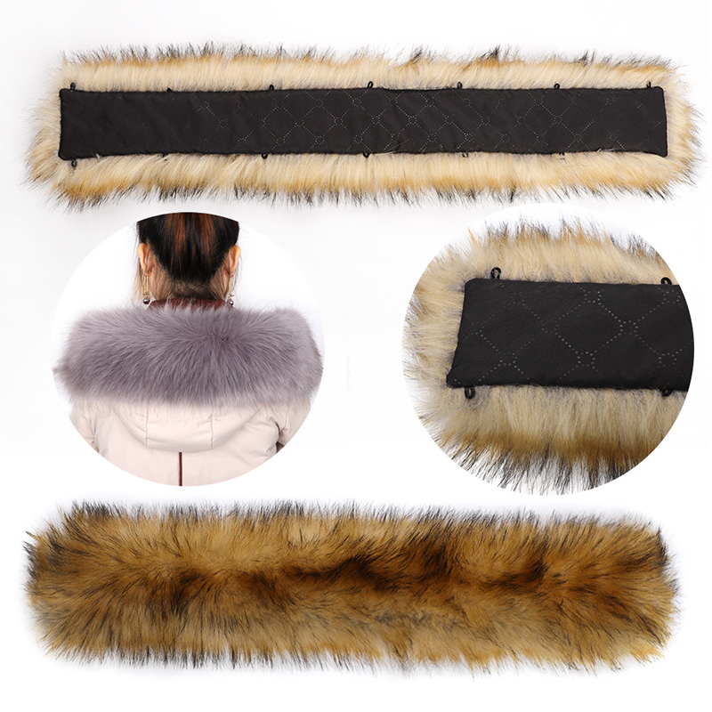 Faux Rabbit Fur Collar Luxury Warm Fur Fabric Multicolor Furry Diy Sewing Trimming Parkas Coats Jackets For Garment Hat Edge Fur