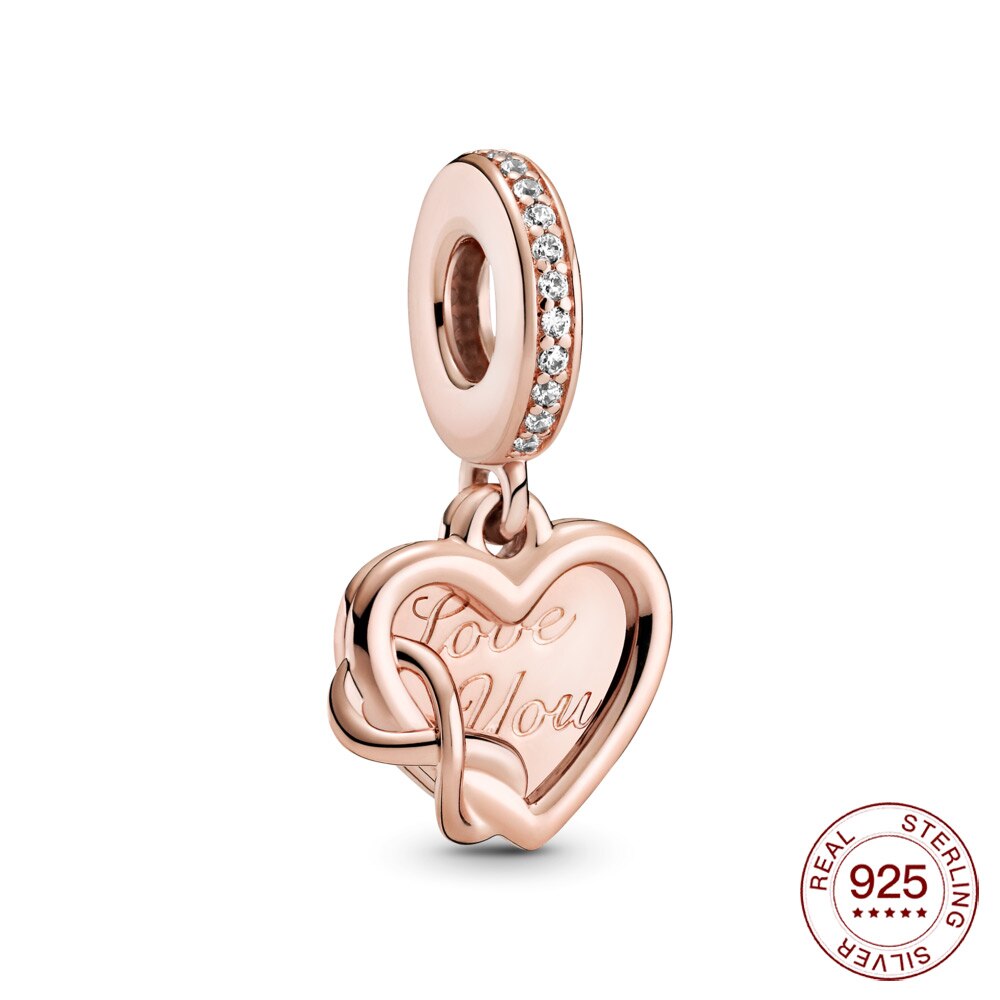 family silver charm 925 loving sister Dangle Charm family pendant Fit Original charm Nceklace for women jewelry: BMT446