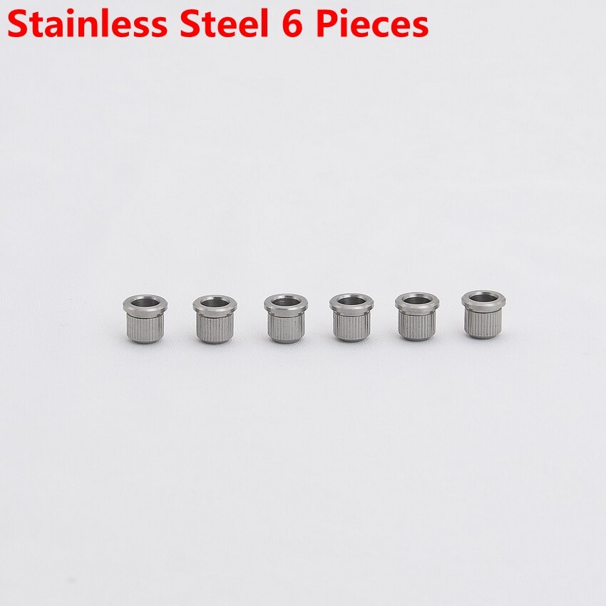 Embouts de cordes en laiton/acier inoxydable, 8MM, pour guitare électrique JP (original): Steel 6 Pieces