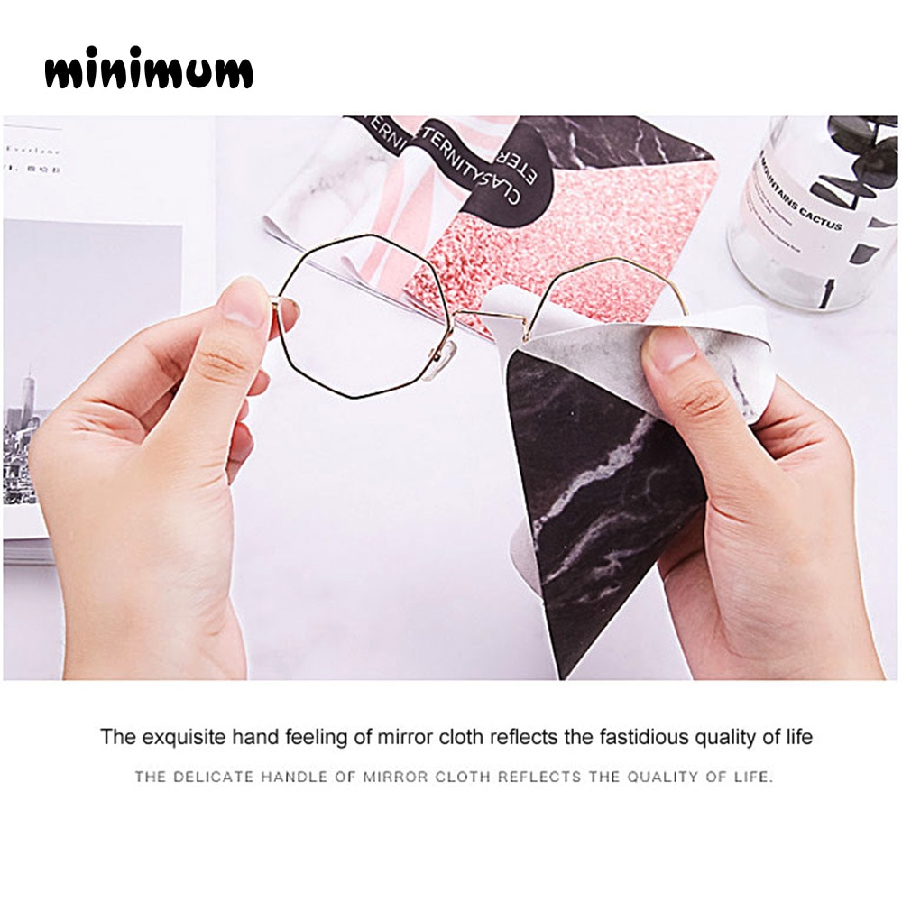 5pcs/Marble pattern Cleaner Clean Glasses Lens Cloth Wipes For Sunglasses Microfiber Eyeglass Cleaning Cloth For Camera Computer