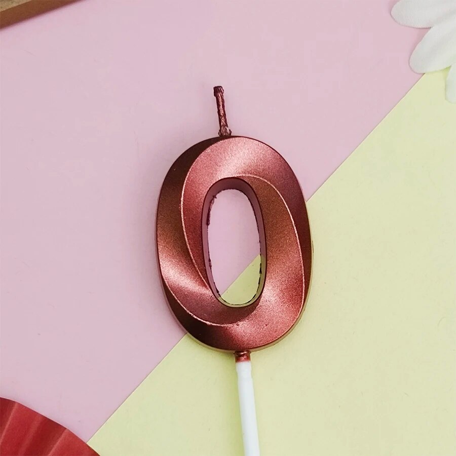 Grünes Opernhaus, digitale Kerze, alles Gute zum Geburtstag, Kuchendekoration, 0–9, verzierte Kerzen für Prinzen, Party-Veranstaltungen: Rosa