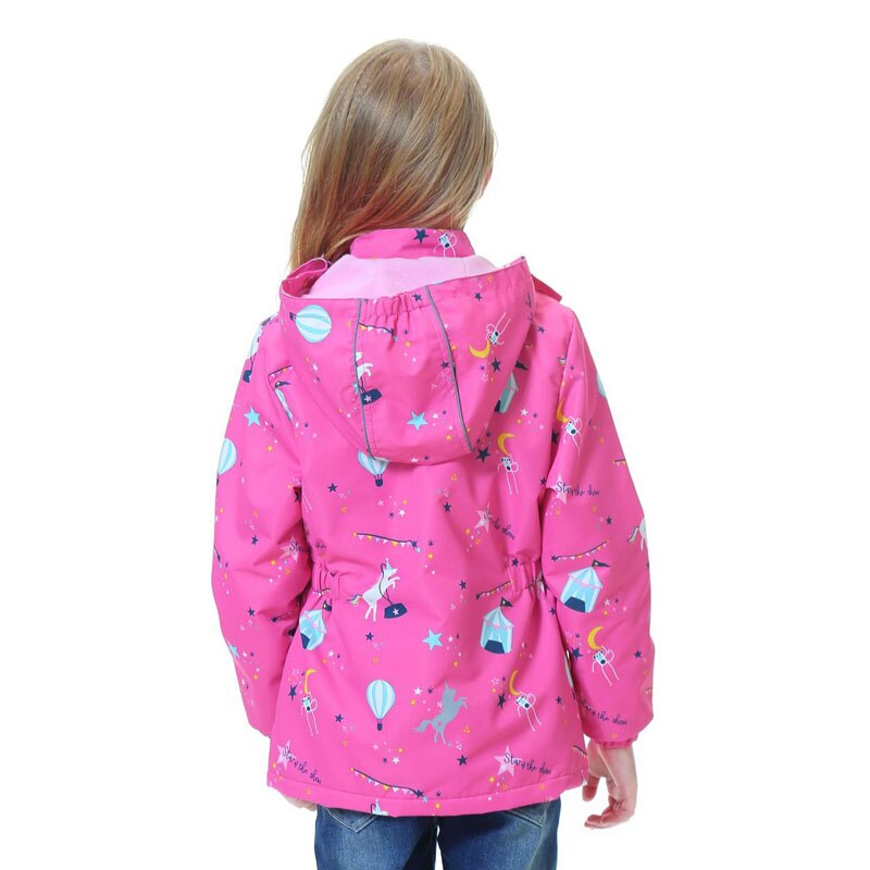 Manteau Fille Hiver épais - Coupe-vent, Capuche - Taille 120 à 170