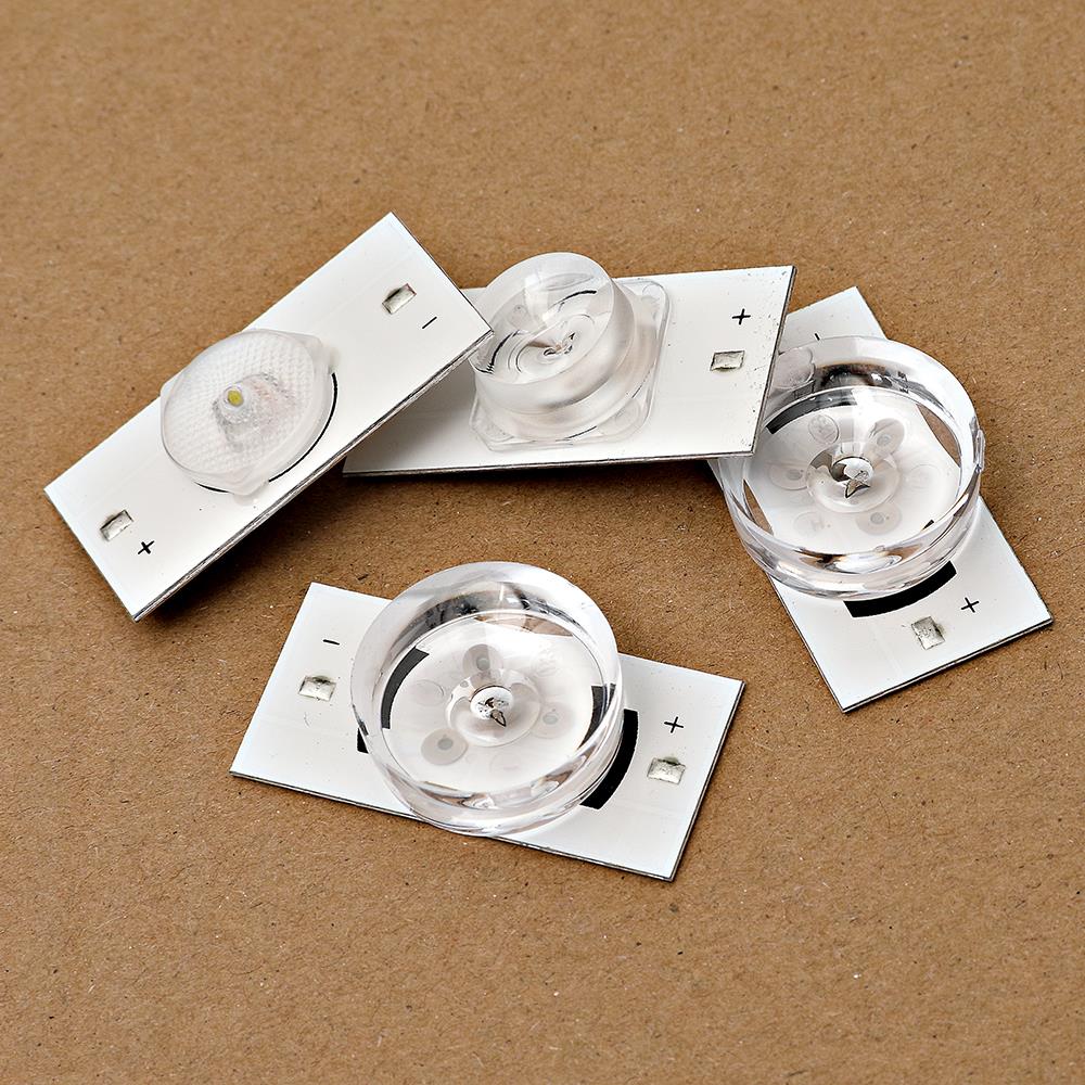 Tira de luces LED de retroiluminación, lámpara SMD de 6V y 3V con Fliter de lente óptica para reparación de TV LED de 32-65 pulgadas (3V con Cable), novedad de 100%