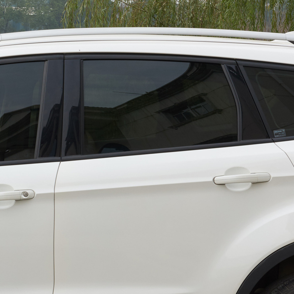 Black Window Tint Film 50*300Cm Auto Sticker Warmte-isolatie Bescherming Uv Verven Voor Side Window Zonneklep