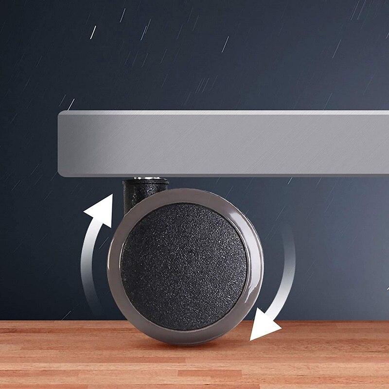 Height Adjustable Desk Leg Casters Desk Wheels Set of 4 pcs with Locking Casters Fit for Standing Desk