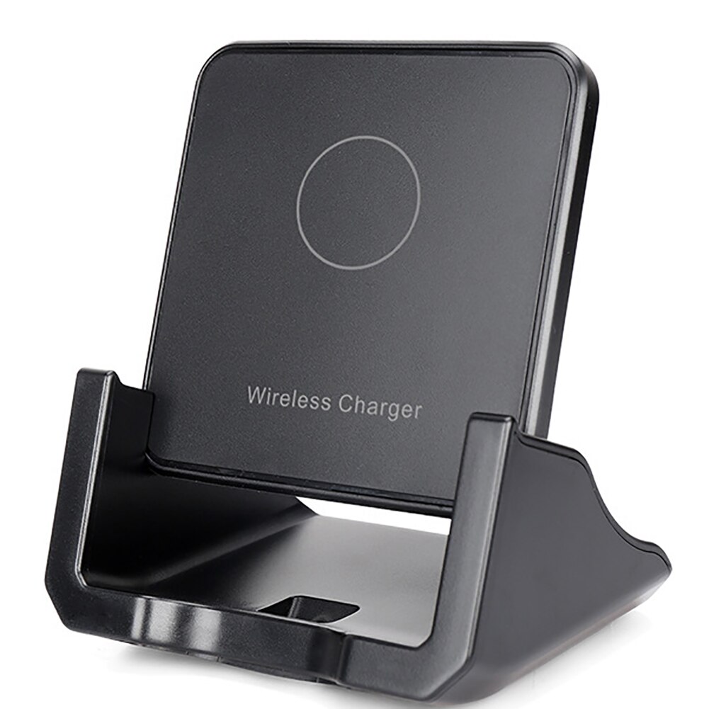 15W Wireless Charger for iPhone Vertical Fast Charging Phone Support Charger for Huawei Samsung Universal: Black 15W