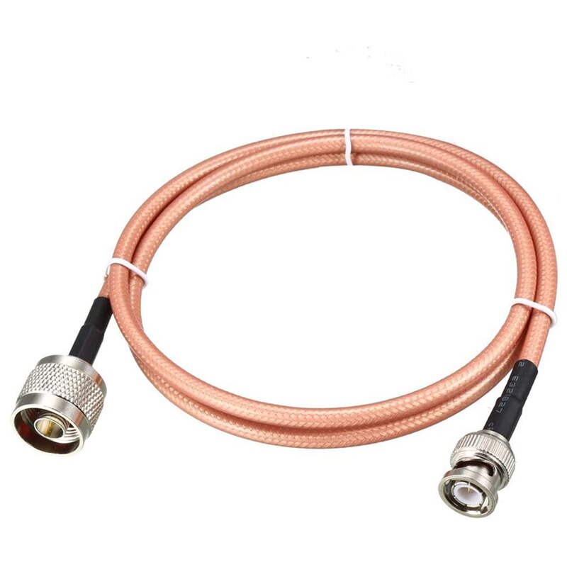 Cable Coaxial RF de baja pérdida, conector Coaxial RG-142 N macho a BNC macho: Dorado