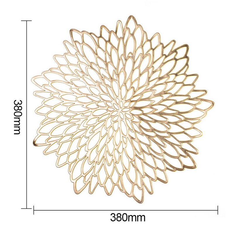 1pc pvc holle isolatie onderzetters tafelmatten voor thuis, kerst, bruiloft, hittebestendige placemat voor eettafel  #1