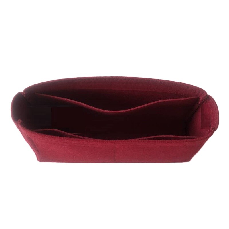 Til klassisk håndtaske cf flap filt stof indsats taske organizer makeup håndtaske organizer rejse indre pung bærbare kosmetik tasker: Vinlavet til   l30