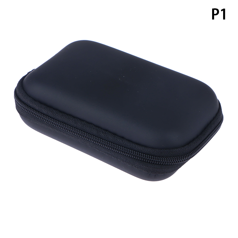Mini Camera Case Bag Multi-functional Earphone Bag Video Waterproof Digital Portable Hard Bag EVA Storage Box Storage Bag 1Pc: Light Grey