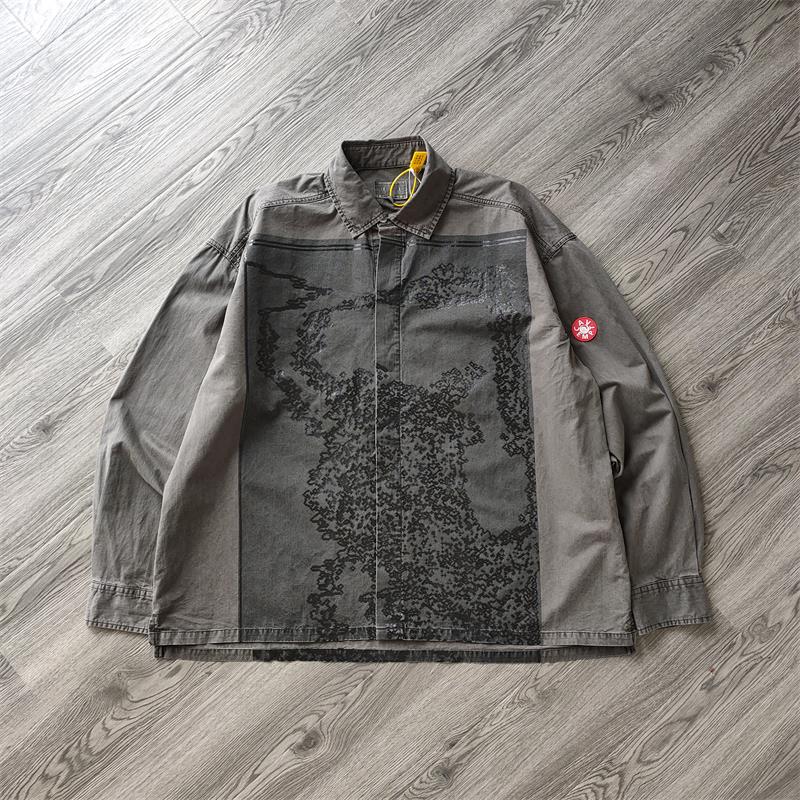 Hip Hop Streetwear CAVEMPT Shirt C.E CAV EMPT TWO COLOUR DENIM SHIRTS Men Women 1:1 Best Casual Cavempt Shirt