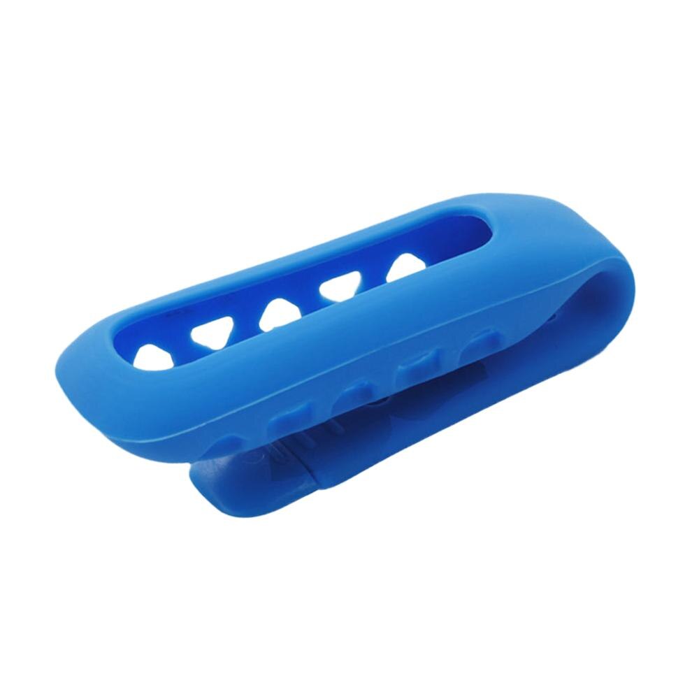 Fitbit One Fitness Tracker Replacement Accessory Silicone Metal Clip Belt Holder Case Cover: Blue