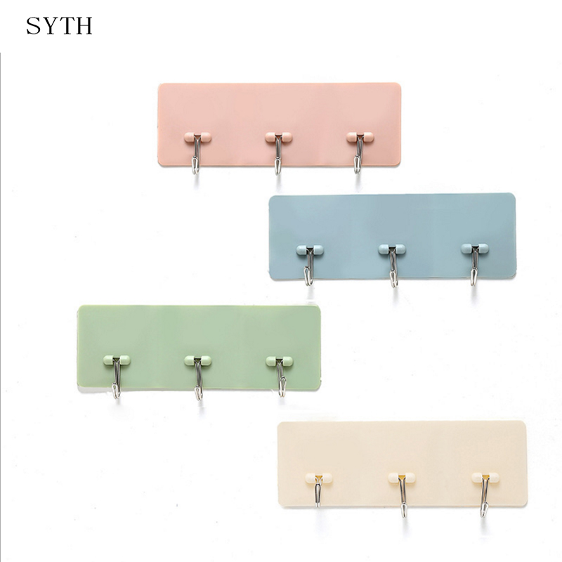 Syth 3 Stks/set Zelf Badkamer Keuken Wolken Hanger Zelfklevende Haken Stick Op Wall Opknoping Deur Kleren Handdoekhouder Rekken