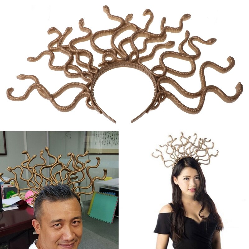 Halloween Vintage Medusa Snake Kostuum Hoofdband Cosplay Dress-Up Hoofddeksel Carnaval Maskerade Feestartikelen