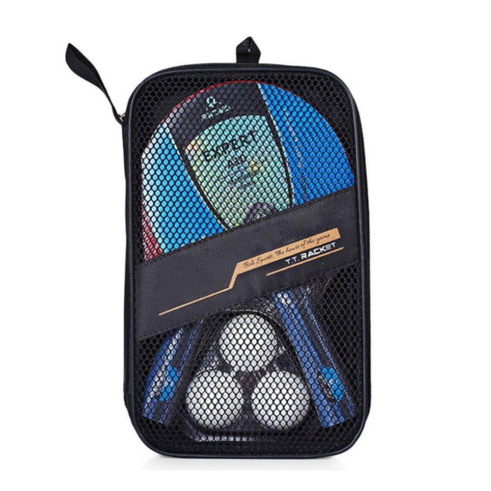 Table Tennis Racket set Ping Pong Student Sports Equipment Ping Pong Paddle Racket Set With Bag 3 Balls D30