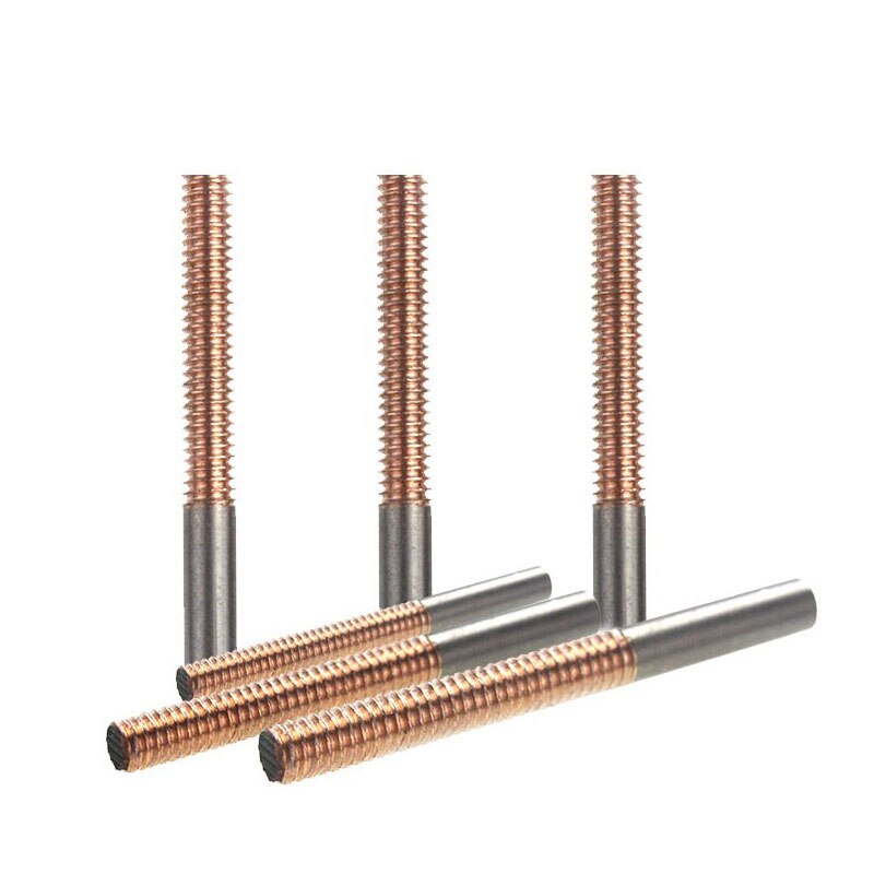 1PCS Tungsten Copper Thread Electrode Discharge Red Copper Tapping Electrodes Screw Tooth Metric Size