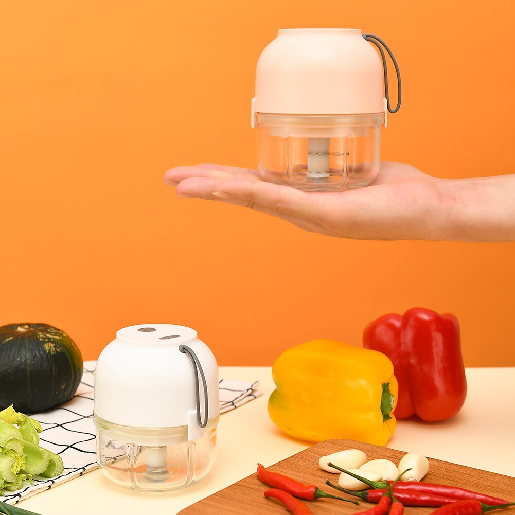 Mini Wireless Electric Meat Grinder Food Chopper Mini Stainless Kitchen Chopper Meat Grinder Shredder Kitchen Gadgets