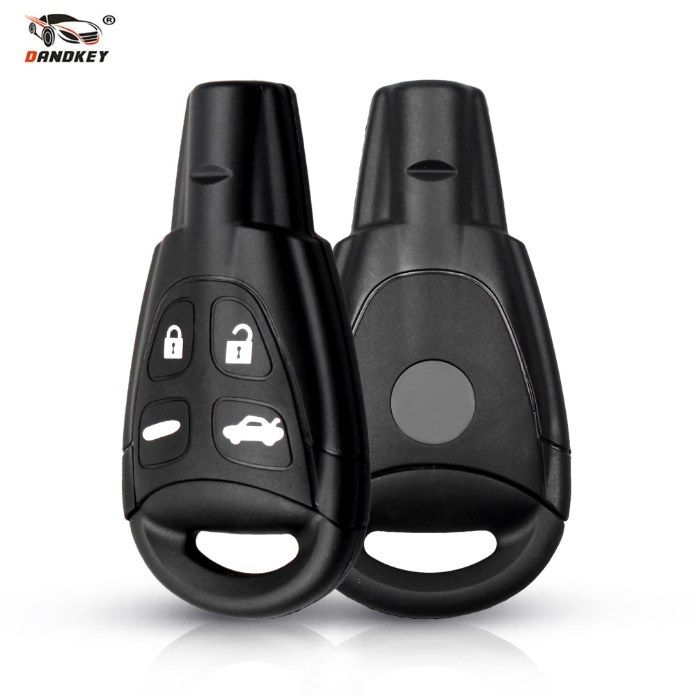 Dandkey coche funda de inteligente clave Shell para SAAB 93 95 9-3 9-5 Botón de entrada sin llave 4 botones remoto llaves caso de Shell