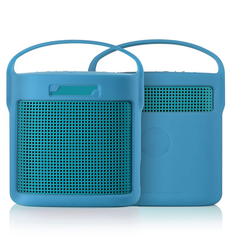 Silicone Cover Case Voor Bose Soundlink Micro Kleur 3 Bluetooth Speaker Outdoor Draagtas Speaker Siliconen Protector: blue