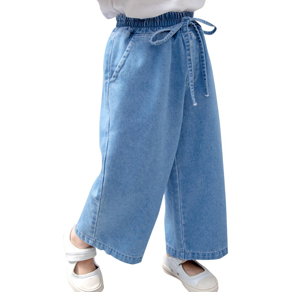 Baby Jeans Wijde Pijpen Broek Jeans Baby Effen Kleur Jeans Baby Girl Lente Herfst Meisjes Kleding