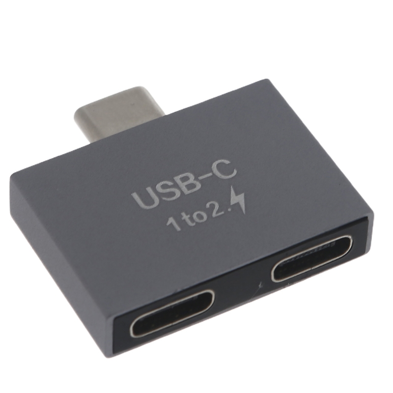 USB C Male to Dual USB C Female Splitter Convter Adapter Extension Connector
