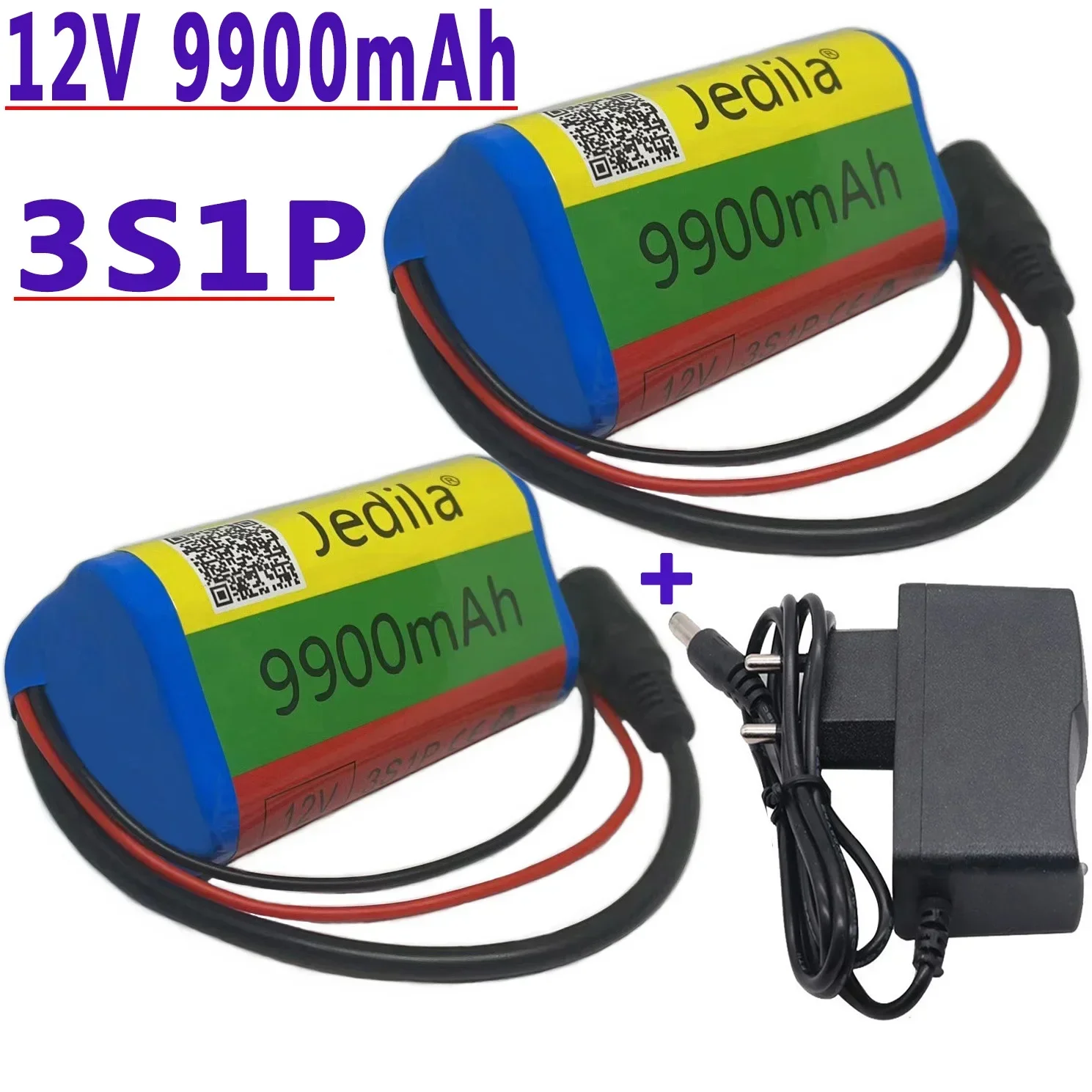 .12V.9900 mAh.3S1P.Batterie Au Lithium.18650.Batterie Au Lithium Pack Protection Conseil Rechargeable.1A Chargeur.