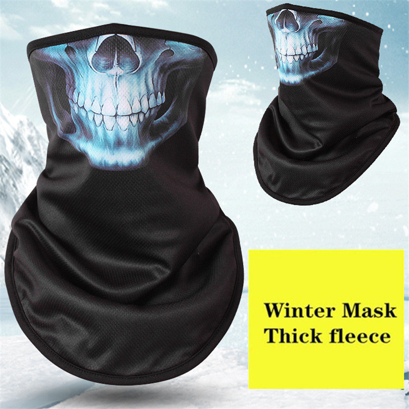 Winter Fleece Ski Scarf . Cycling Snowboard Equipment Bandana Headwear Mask Neck Triangle Thicken Warm Women Men Skull Bibs: NO.10