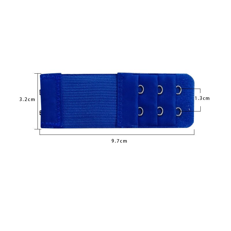 1PC 2 Haken Bh Verlängerung Für frauen Elastische Bh Erweiterung Gurt Haken Clip Expander Einstellbare Gürtel Schnalle Unterwäsche 13 farben: Blau